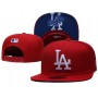 Los Angeles Dodgers Logo Under Visor Essential Red Snapback Cap