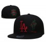 Los Angeles Dodgers 50th Anniversary Palm Tree Black Snapback Hat