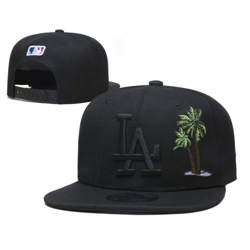 Los Angeles Dodgers 50th Anniversary Palm Tree Black Snapback Hat