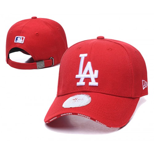 Los Angeles Dodgers Clean Up Dad Hat Baseball Adjustable Cap - Red