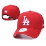 Los Angeles Dodgers Clean Up Dad Hat Baseball Adjustable Cap - Red