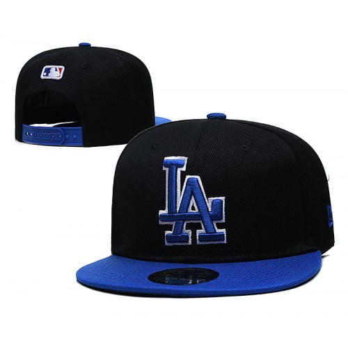Los Angeles Dodgers 2 Tone Black/Blue Snapback Hat