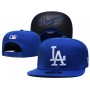 Los Angeles Dodgers Logo Under Visor Royal Snapback Hat