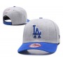 Los Angeles Dodgers 2 Tone Gray/Blue Snapback Hat