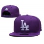 Los Angeles Dodgers Purple White Logo Adjustable Hat