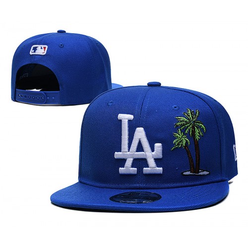 Los Angeles Dodgers Palm Tree Royal White Logo Snapback Hat