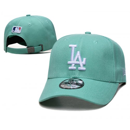Los Angeles Dodgers Mint White Logo Adjustable Hat