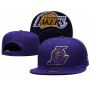 Los Angeles Lakers Logo Under Visor Purple Snapback Hat