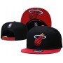 Miami Heat Logo Under Visor Official Team Color 2Tone Black/Red Snapback Hat