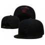 Miami Heat Logo Under Visor Black on Black Snapback Hat