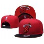 Miami Heat Logo Under Visor Official Team Color 2Tone Red/Black Snapback Hat