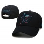Miami-Marlins Team Logo Black Snapback Hat