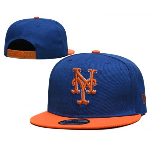 New York Mets 2Tone Blue/Orange Snapback Hat
