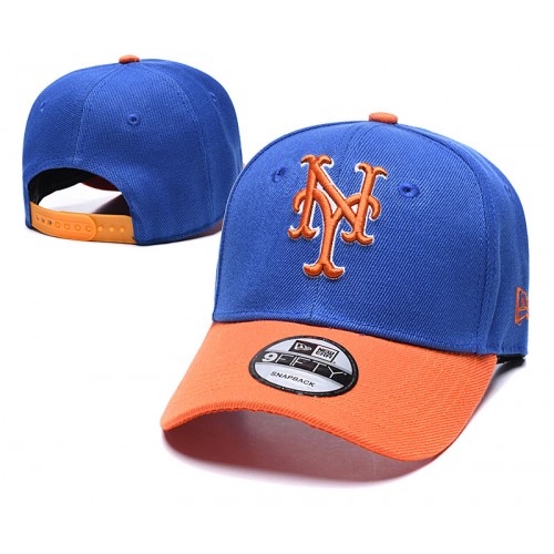 New York Mets 2Tone Blue/Orange Snapback Hat