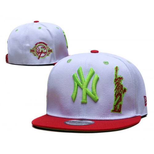 New York Yankees 100th Anniversary Statue of Liberty 2Tone White/Red Snapback Hat