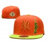 New York Yankees 100th Anniversary Statue of Liberty 2Tone Orange/Gold Snapback Hat