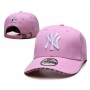 New York Yankees City Name on Visor Edge Pink Adjustable Cap