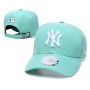 New York Yankees League Essential Mint White Logo Adjustable Hat