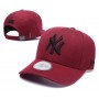 New York Yankees League Essential Wine Black Logo Adjustable Hat