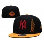 New York Yankees 100th Anniversary Statue of Liberty 2Tone Black/Orange Snapback Hat