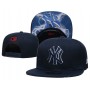New York Yankees Pattern Under Visor Navy Snapback Hat
