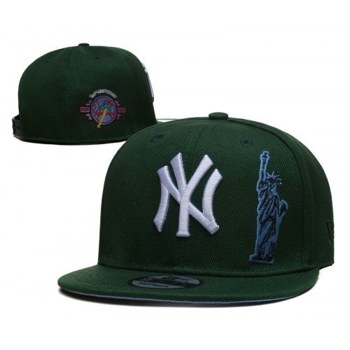 New York Yankees 100th Anniversary Statue of Liberty Green Snapback Hat
