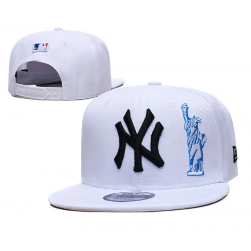 New York Yankees Statue of Liberty White Snapback Hat