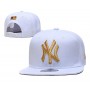 New York Yankees League Essential White Gold Logo Snapback Hat