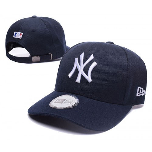 New York Yankees League Essential Navy White Logo Adjustable Hat