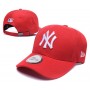 New York Yankees League Essential Red White Logo Adjustable Hat