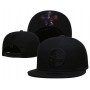 Philadelphia 76ers Logo Under Visor Black on Black Snapback Hat