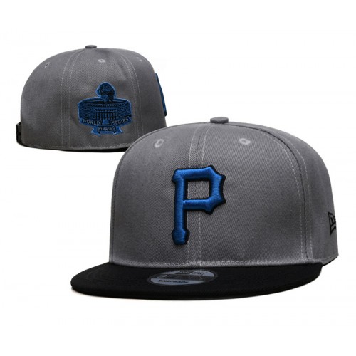 Pittsburgh Pirates World Series Side Patch 2Tone Gray/Black Snapback Hat