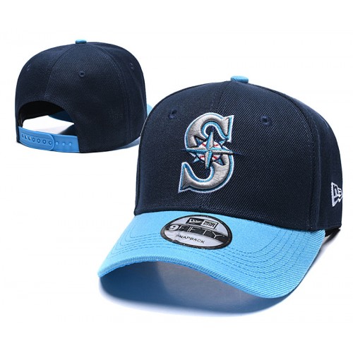 Seattle Mariners Leauge Essential 2Tone Navy Blue Snapback Hat