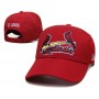 St Louis Cardinals City Name on Back Red Snapback Hat