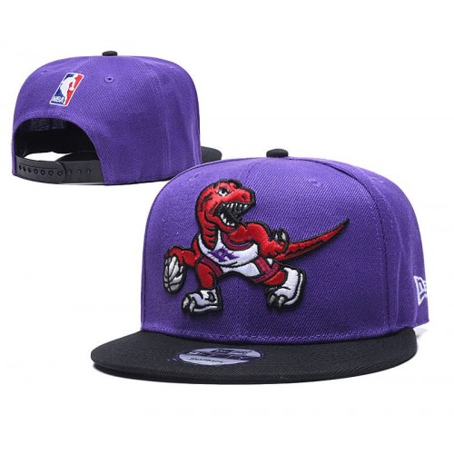 Toronto Raptors Big Logo 2Tone Purple/Black Snapback Hat