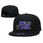 Utah Jazz Leauge Essential Black Purple Logo Snapback Hat