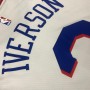 Men's Philadelphia 76ers Allen Iverson #3 Nike White Swingman Jersey - Association Edition