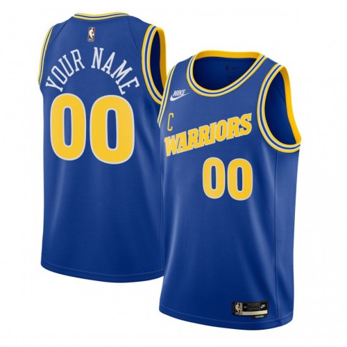 Golden State Warriors Nike Youth Custom Swingman Jersey - Classic Edition - Blue