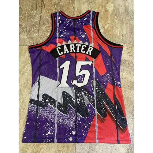 Vince Carter Toronto Raptors Throwback Mitchell & Ness Hardwood Classics 1998-99 Hyper Hoops Jersey - Purple