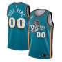 Detroit Pistons Nike Youth Custom Swingman Jersey - Classic Edition - Teal