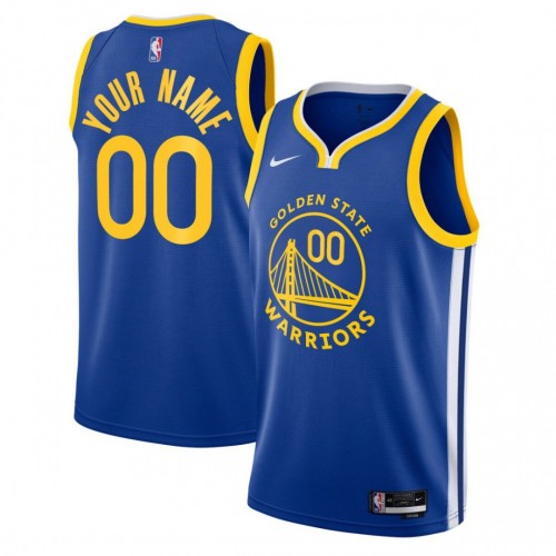 Golden State Warriors Nike Youth Swingman Custom Jersey Blue - Icon Edition