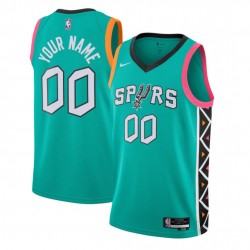 San Antonio Spurs Nike Youth Swingman Custom Jersey City Edition – Turquoise San Antonio Spurs Nike Youth Swingman Custom Jersey City Edition – Turquoise