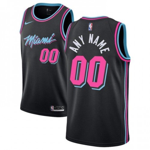 Miami Heat Nike Youth 2019/20 Swingman Custom Jersey Black – City Edition
