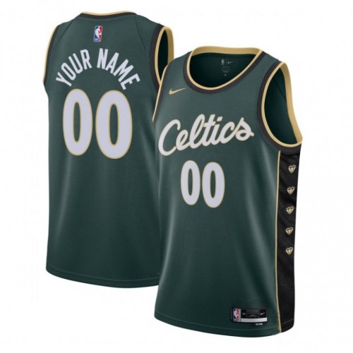 Boston Celtics Nike Youth Swingman Custom Jersey - City Edition - Kelly Green