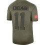 Men's New England Patriots Julian Edelman Nike Olive 2019 Salute to Service Limited Jersey