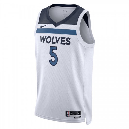 Minnesota Timberwolves Nike Association Edition Swingman Jersey - White - Anthony Edwards - Unisex