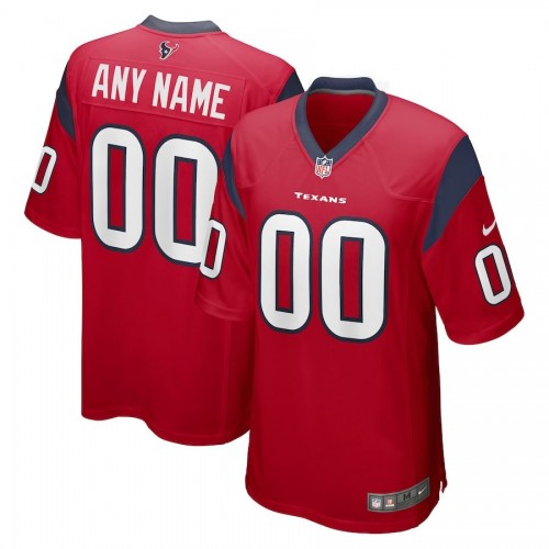 Houston Texans Nike Custom Alternate Game Jersey - Red