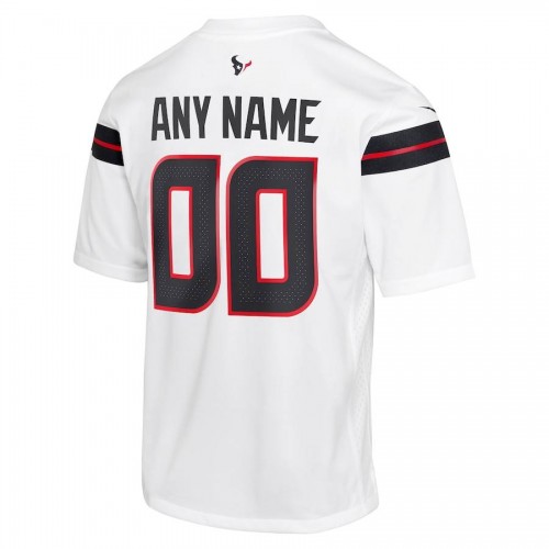 Houston Texans Nike Road Youth Custom Jersey - White