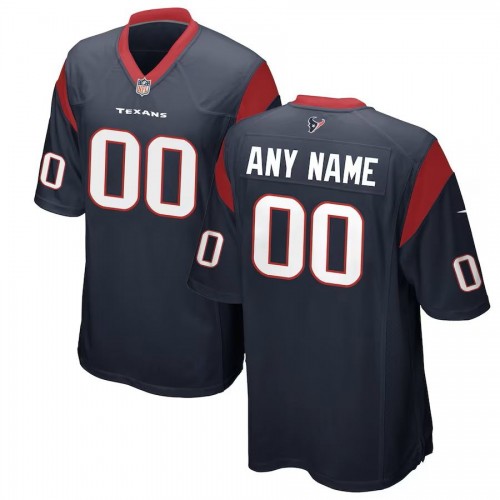 Houston Texans Nike Youth Custom Team Color Game Jersey - Navy