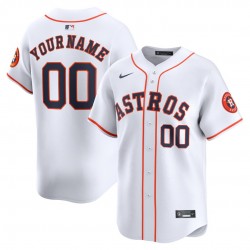 Houston Astros Nike Home Limited Custom Jersey – White Houston Astros Nike Home Limited Custom Jersey – White